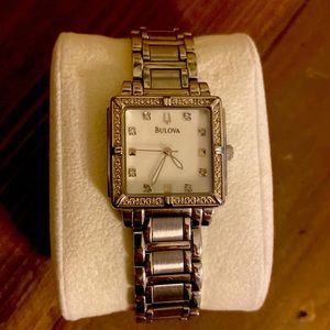 Bulova Women's Diamond 96R143 Stainless Steel Watch